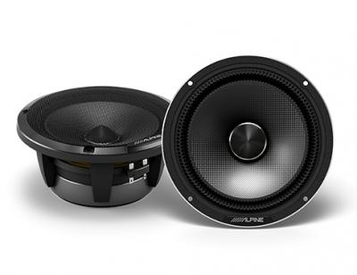 6.5" Alpine Status Hi-Resolution 2-Way Slim-fit Component Speaker Set - HDZ-65CS