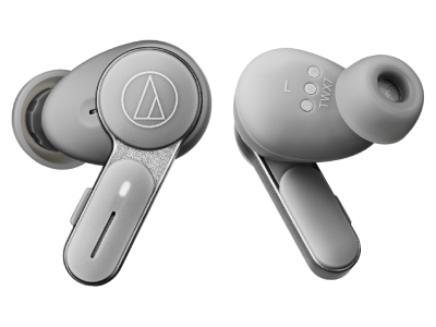 Audio Technica True Wireless Earbuds in Stone Gray - ATH-TWX7GY