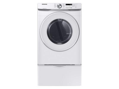 27" Samsung 7.5 Cu. Ft. Electric Dryer with Shallow Depth In White - DVE45T6005W