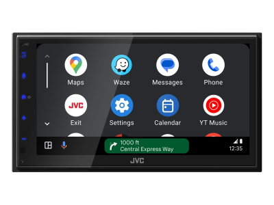 6.8" JVC Digital Media Receiver Featuring Apple CarPlay Android Auto - KW-M595BT